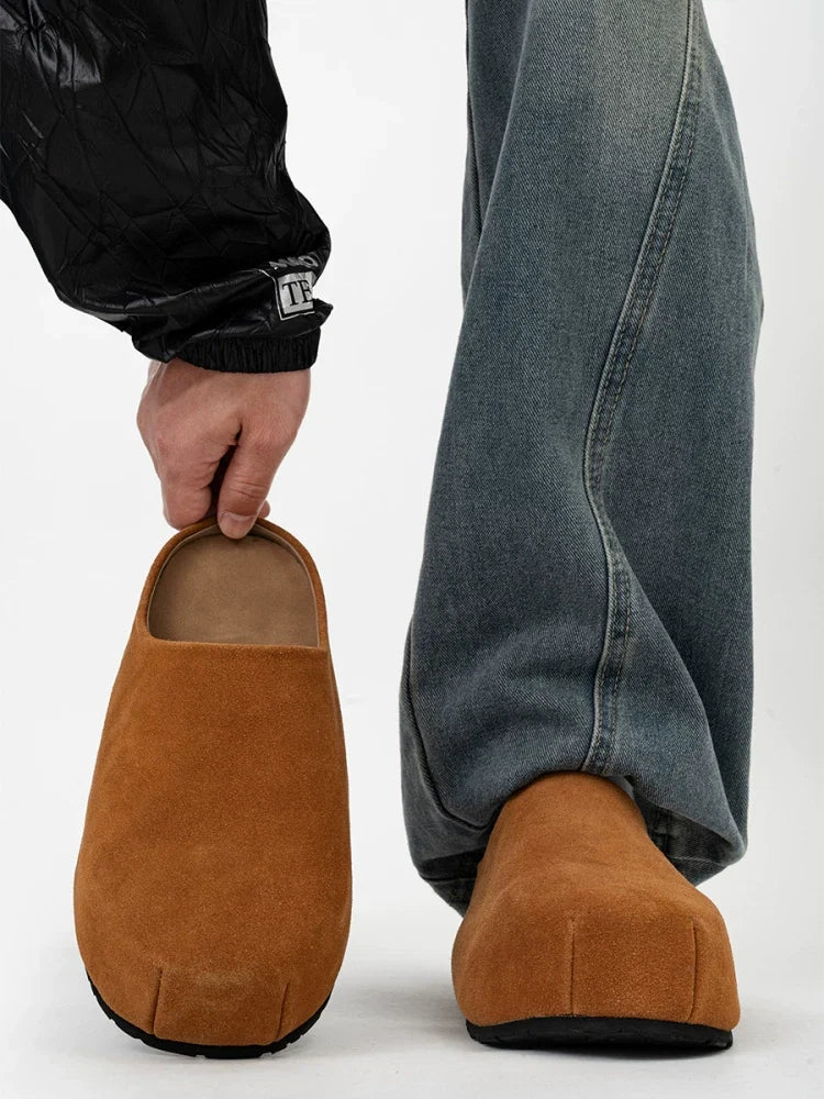 Box Toe Loft Suede Clogs