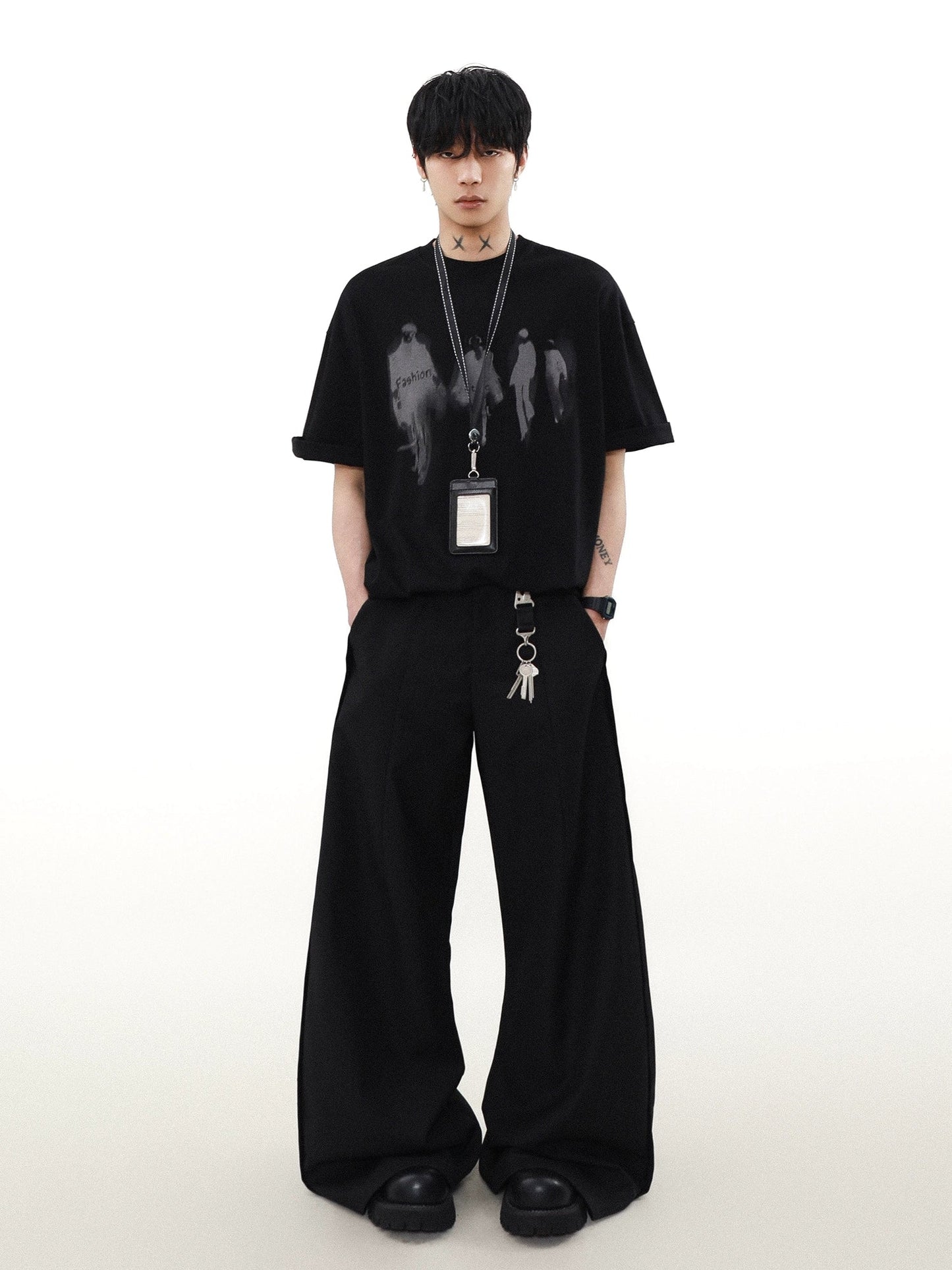 Runway Shadows Oversized Graphic Tee