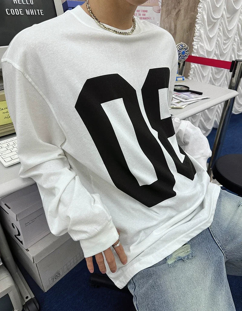 Retro Block 08 Varsity Long Tee
