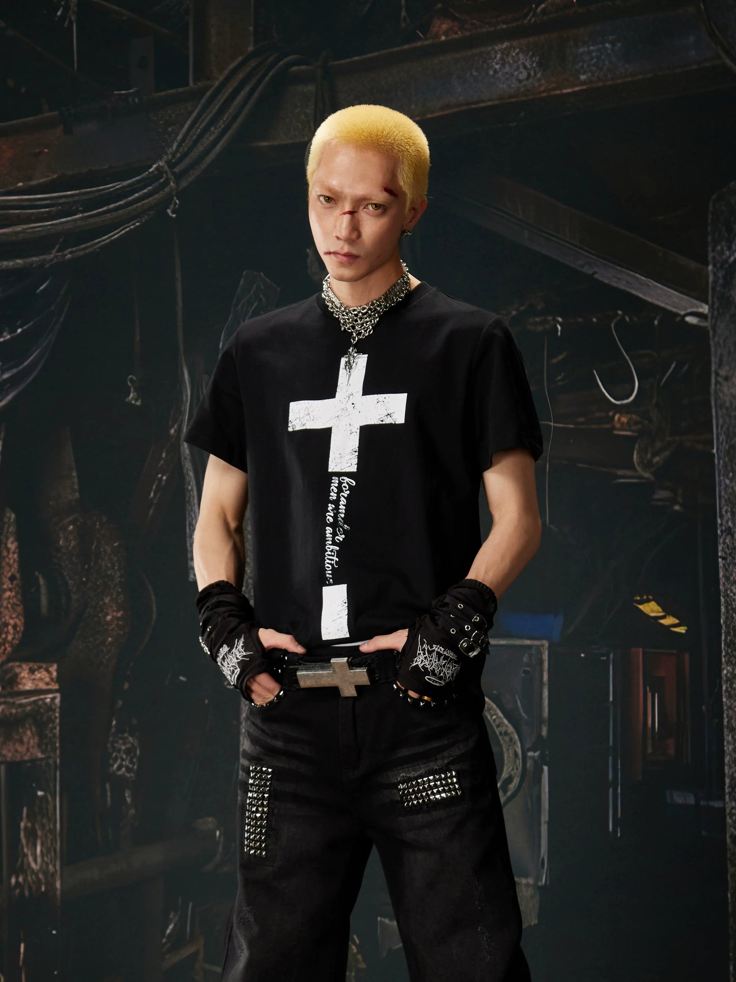 Sanctum Script Cross Graphic Tee