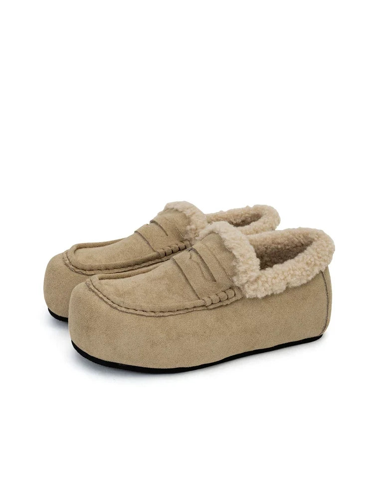 Nordic Hearth Shearling Loafers