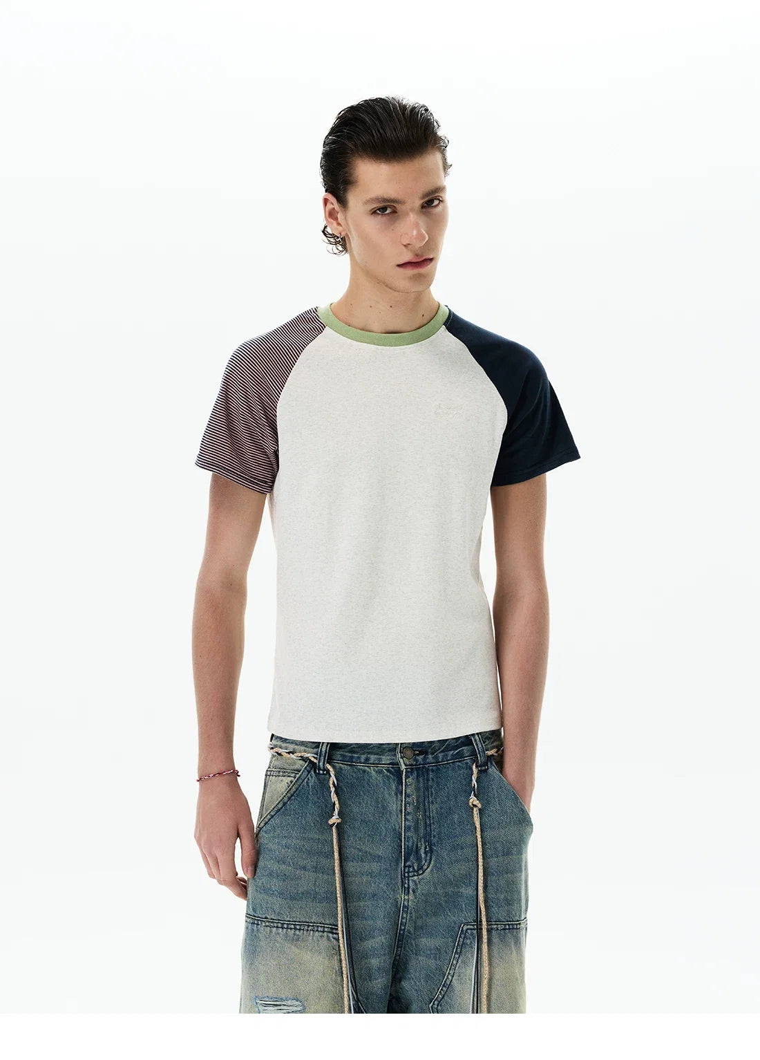 Tri-Block Raglan Tee