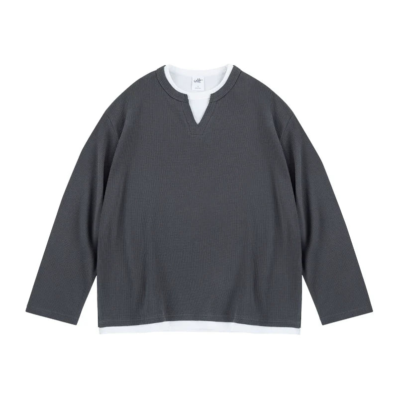 Layernotch Waffle Long Sleeve Tee