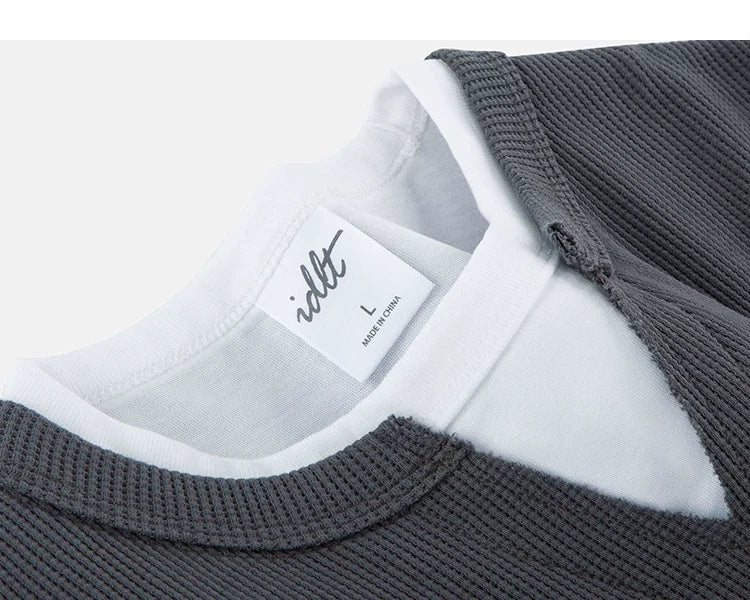 Layernotch Waffle Long Sleeve Tee