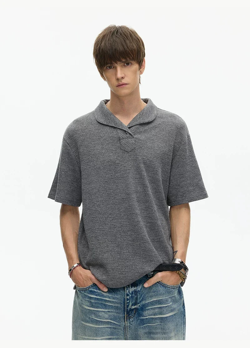 Slate Ridge Shawl Collar Knit Tee