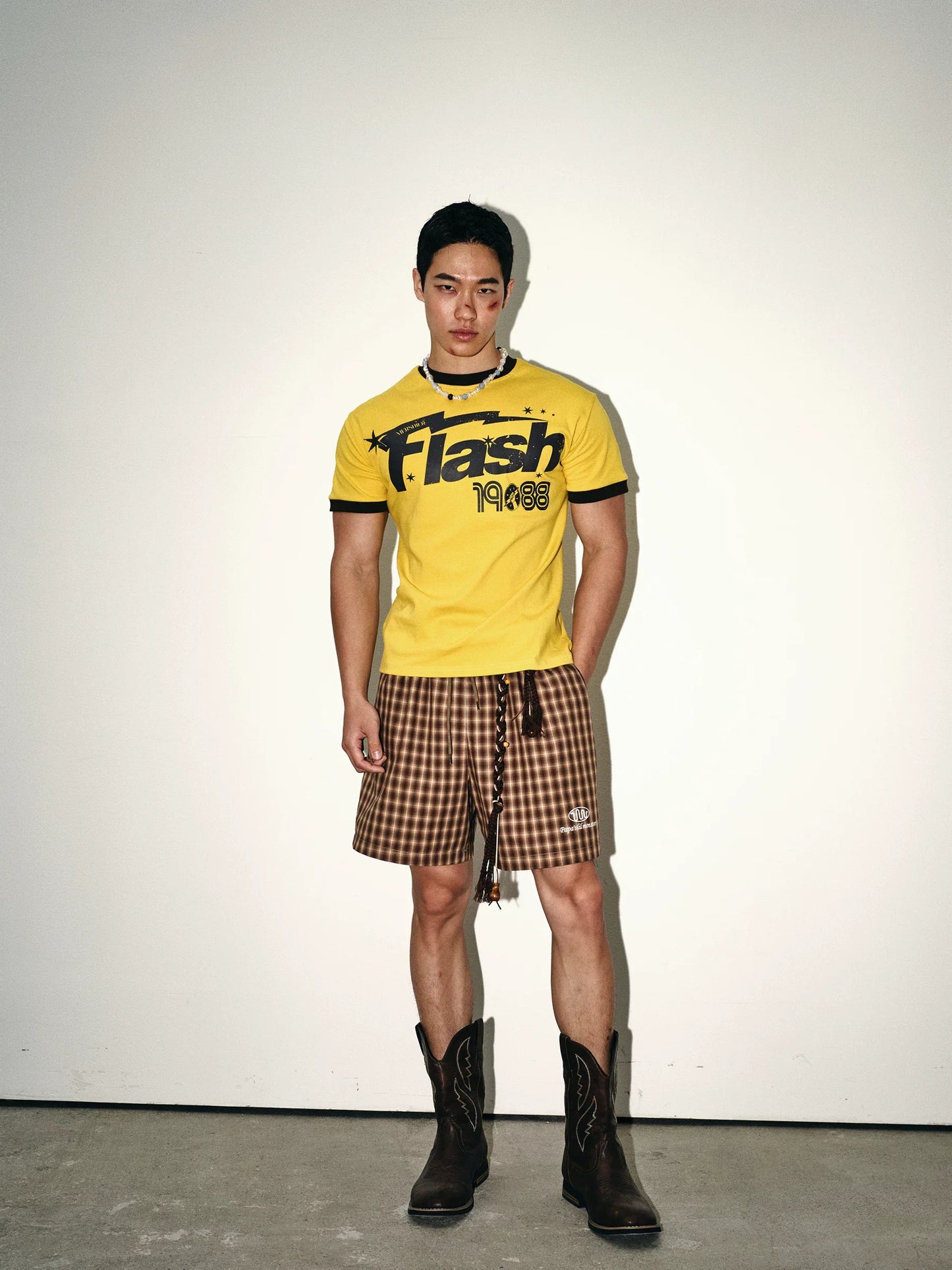Flash 1988 Yellow Ringer Graphic Tee