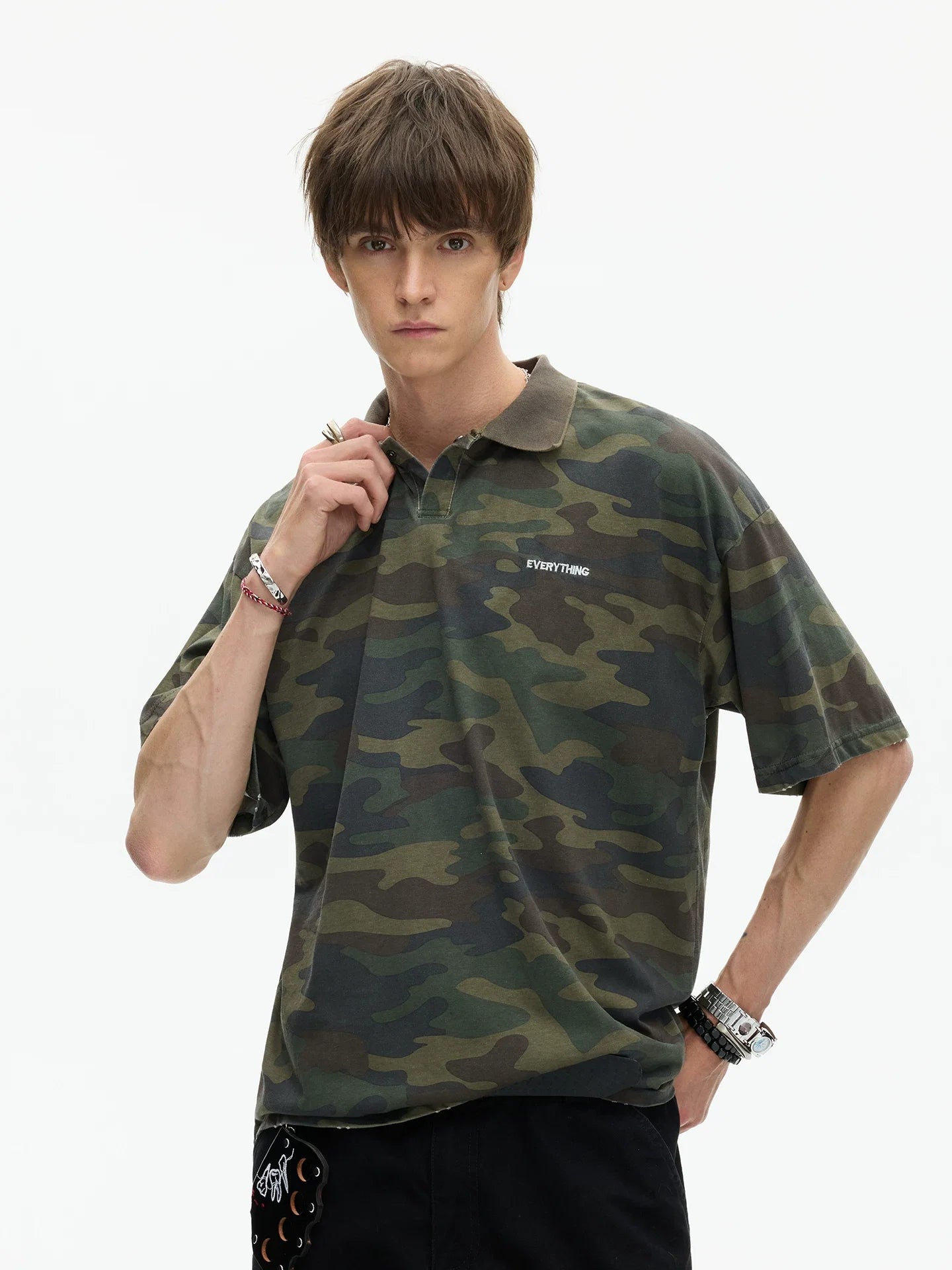 Evergreen Camo Everything Polo Tee