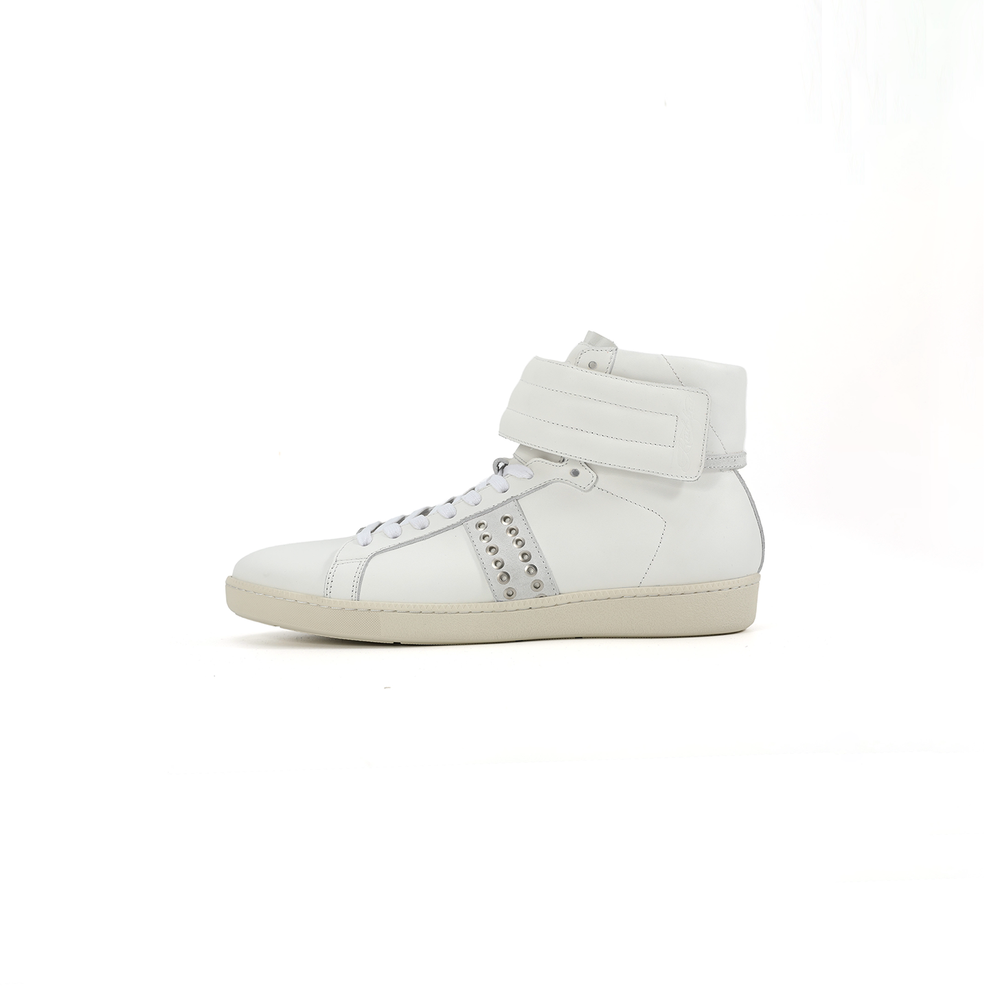 Elevate Rivet Strap Lift High‑Top Sneakers