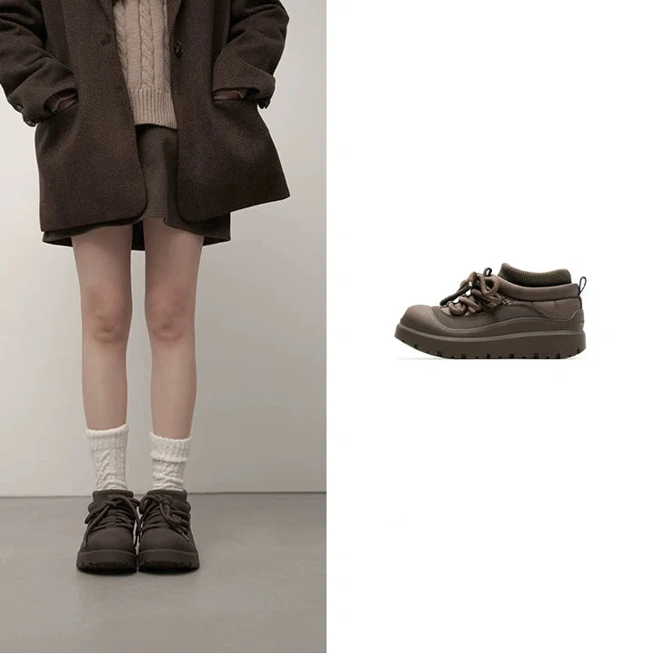 Alpine Grip Fleece-Lined Platform Sneakers
