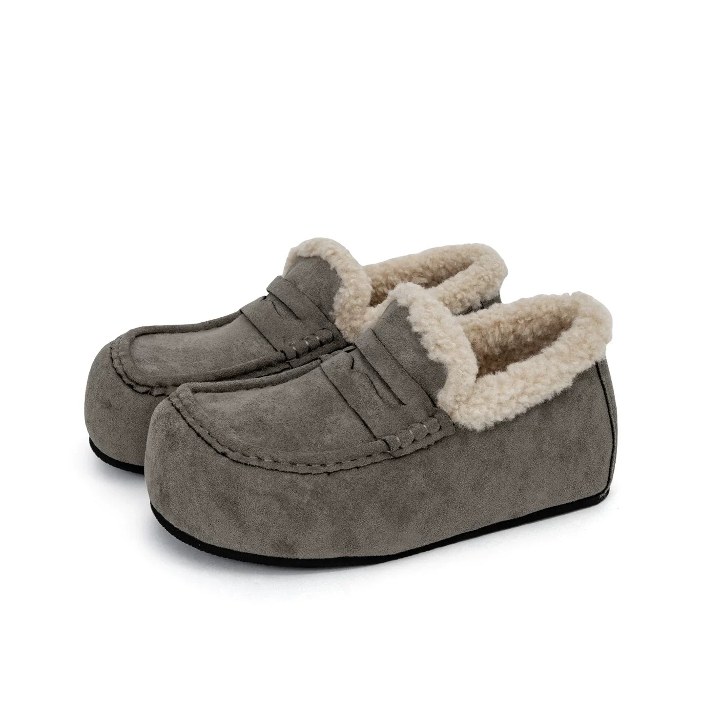 Nordic Hearth Shearling Loafers