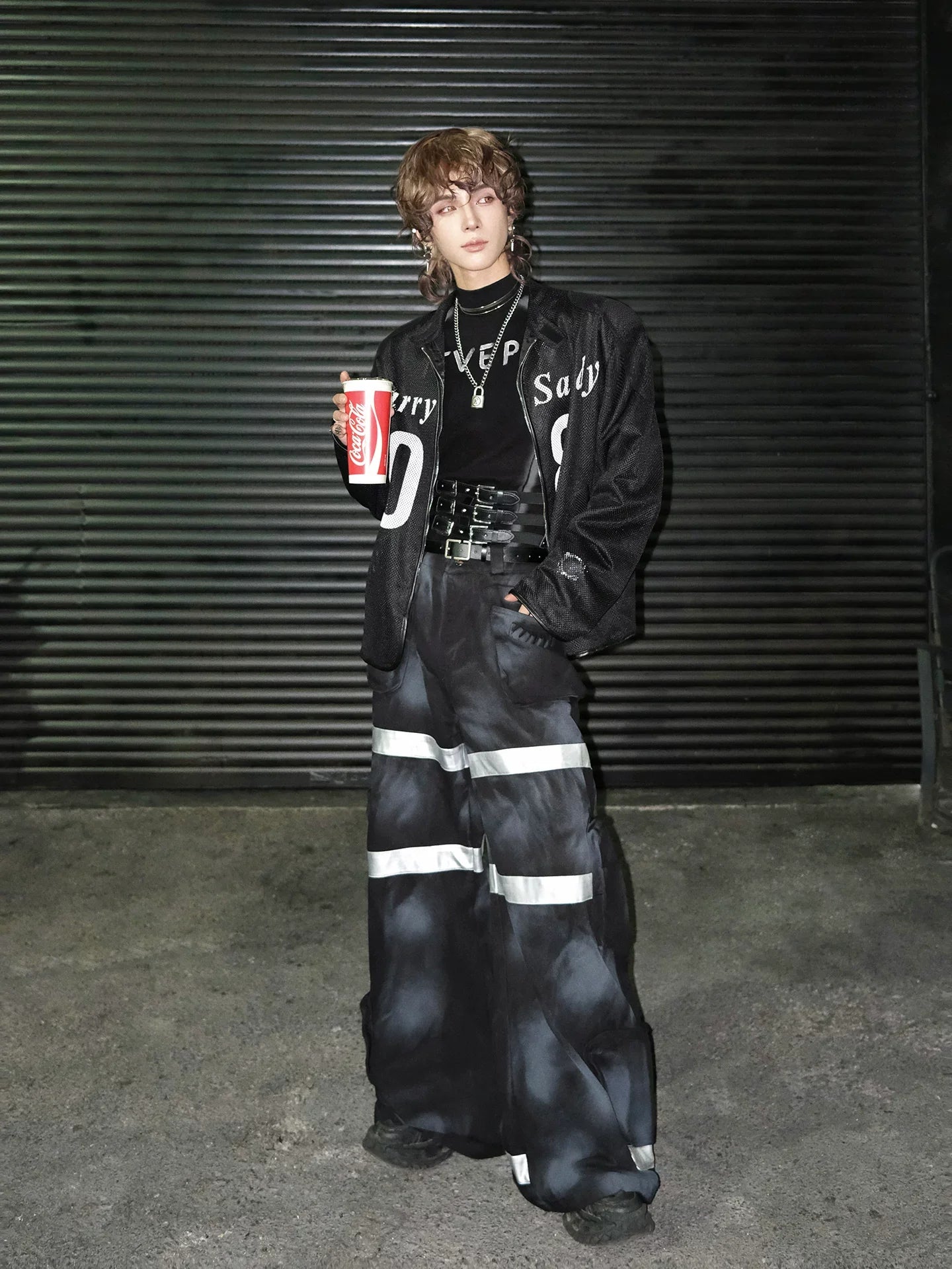 Gravemarch Sentinel Harness Cargo Pants - Futuristic Utility Wear