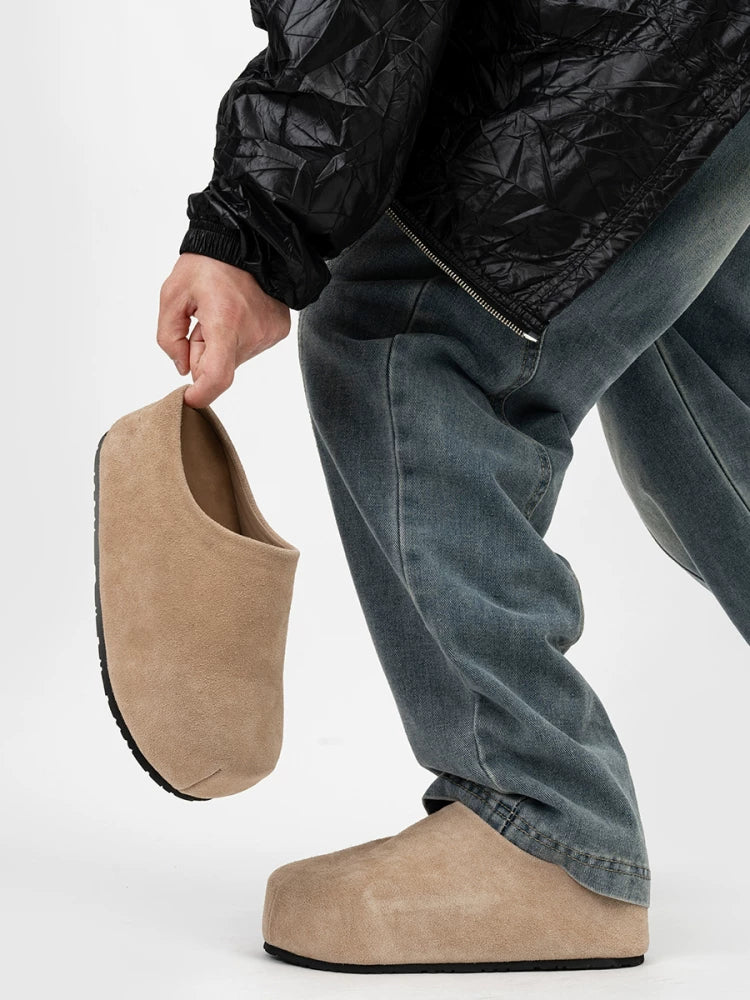 Box Toe Loft Suede Clogs