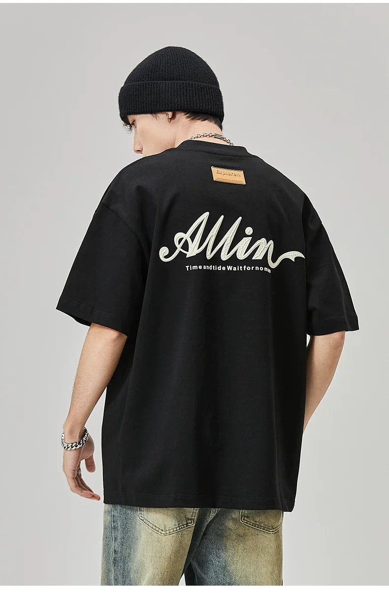 Heritage Script Graphic Oversized Tee