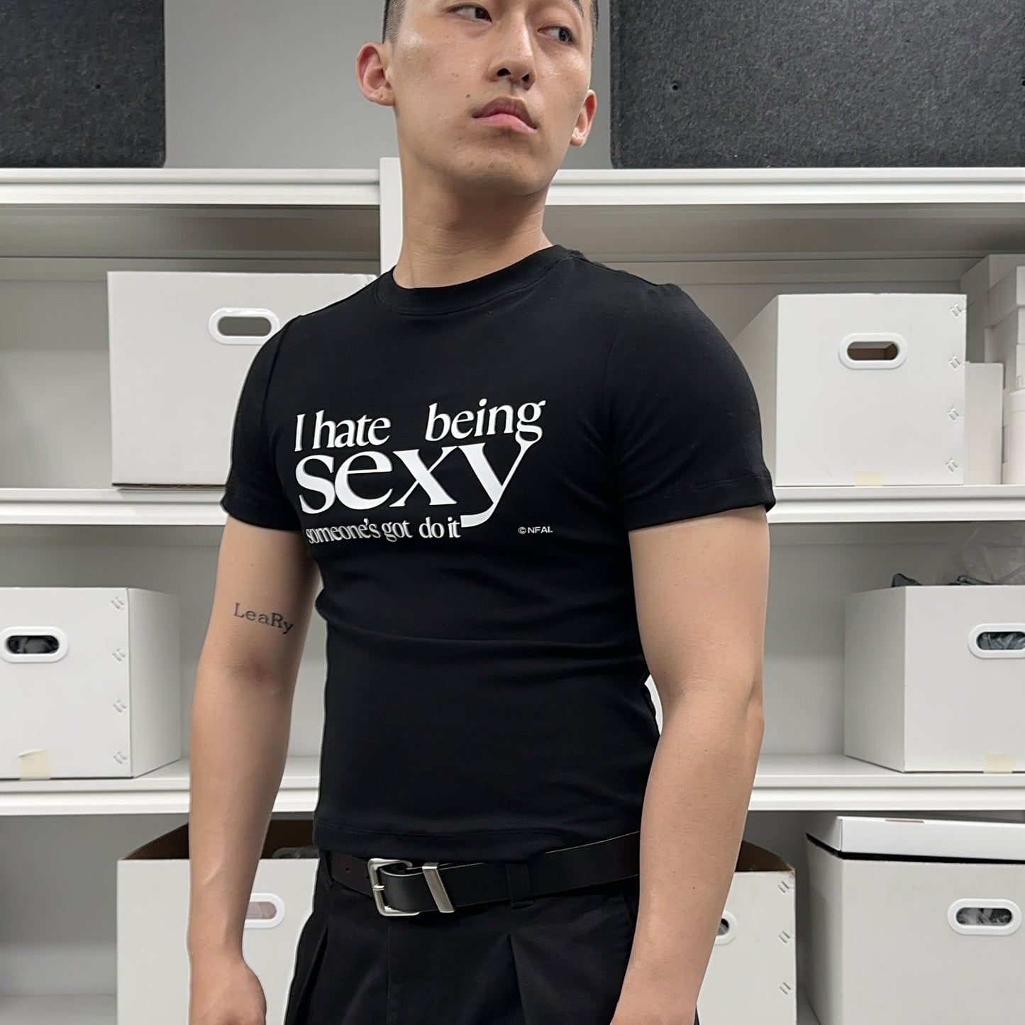Letter-Print Short-Sleeve T-Shirt