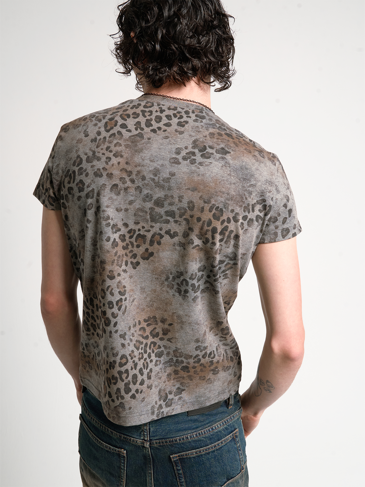 Attention Leopard Henley Tee