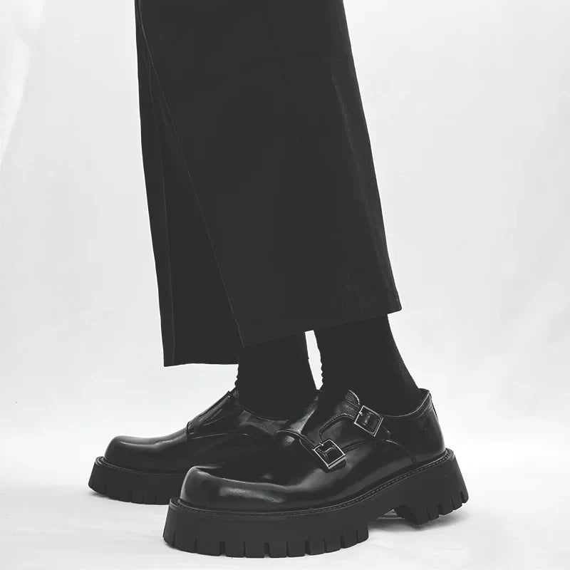 Obsidian Forge Double Monk Loafers - Skipkicks