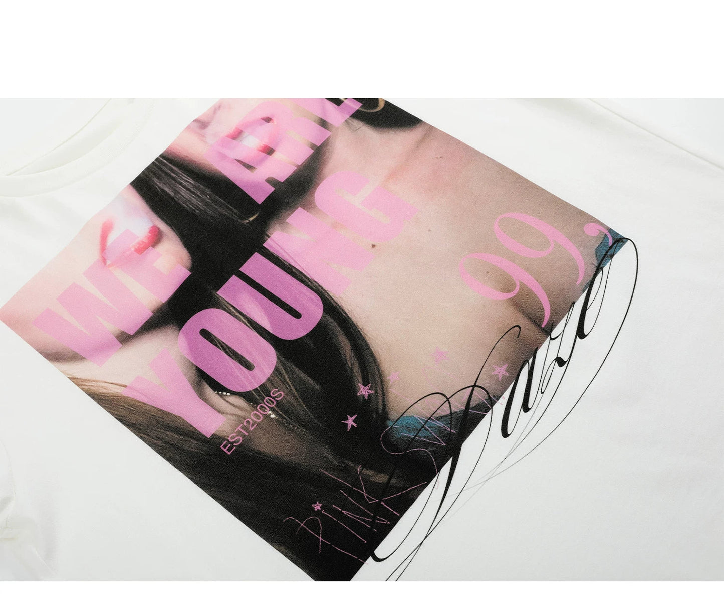 We Are Young Pink Graphic Tee