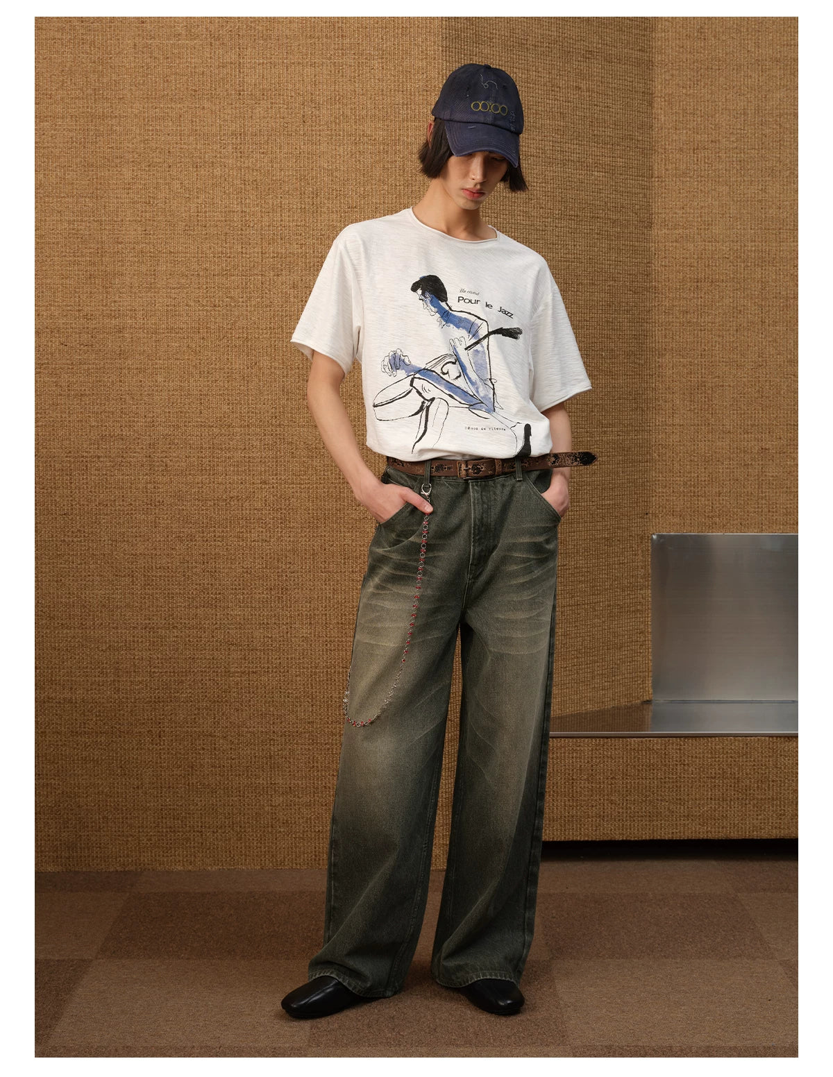 Jazz-Inspired Sketch Graphic Tee