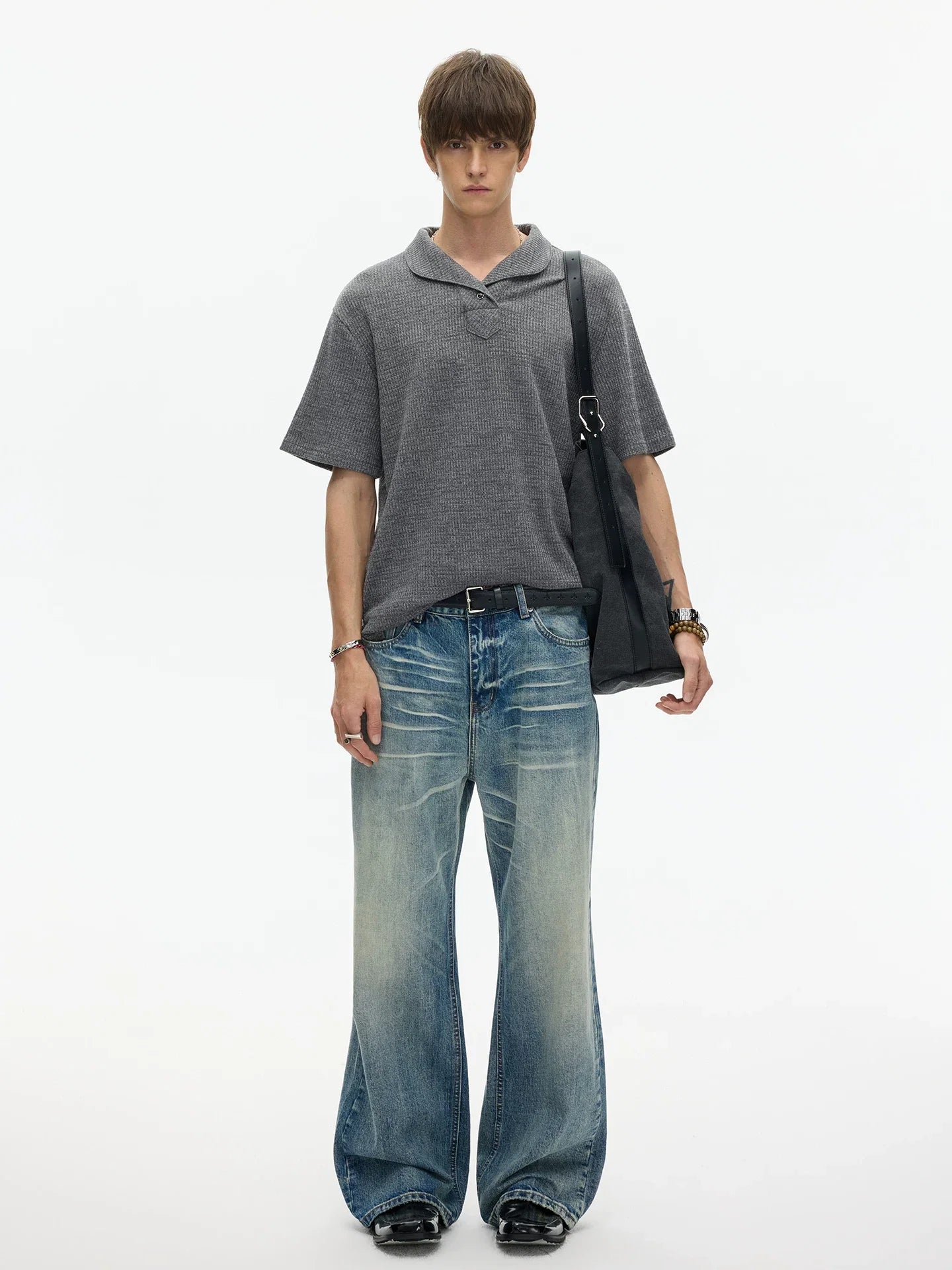 Slate Ridge Shawl Collar Knit Tee