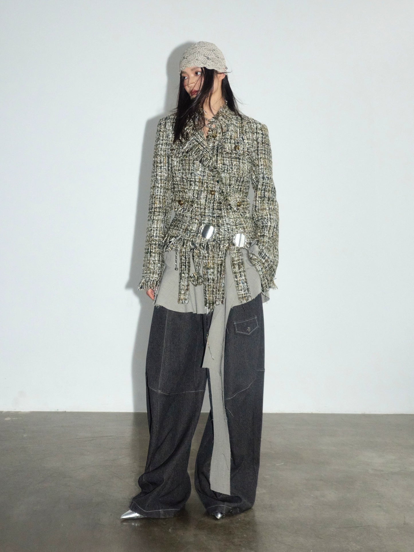 Contrast Stitch Urban Cargo Trousers