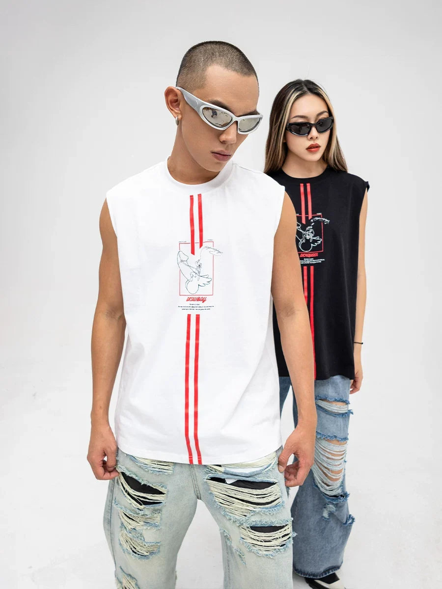 Redline Cowboy Graphic Sleeveless Tee