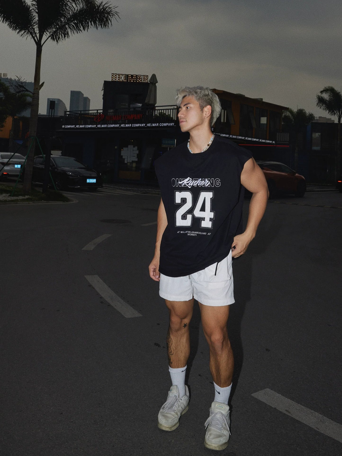 Sleeveless Graphic Muscle Tee
