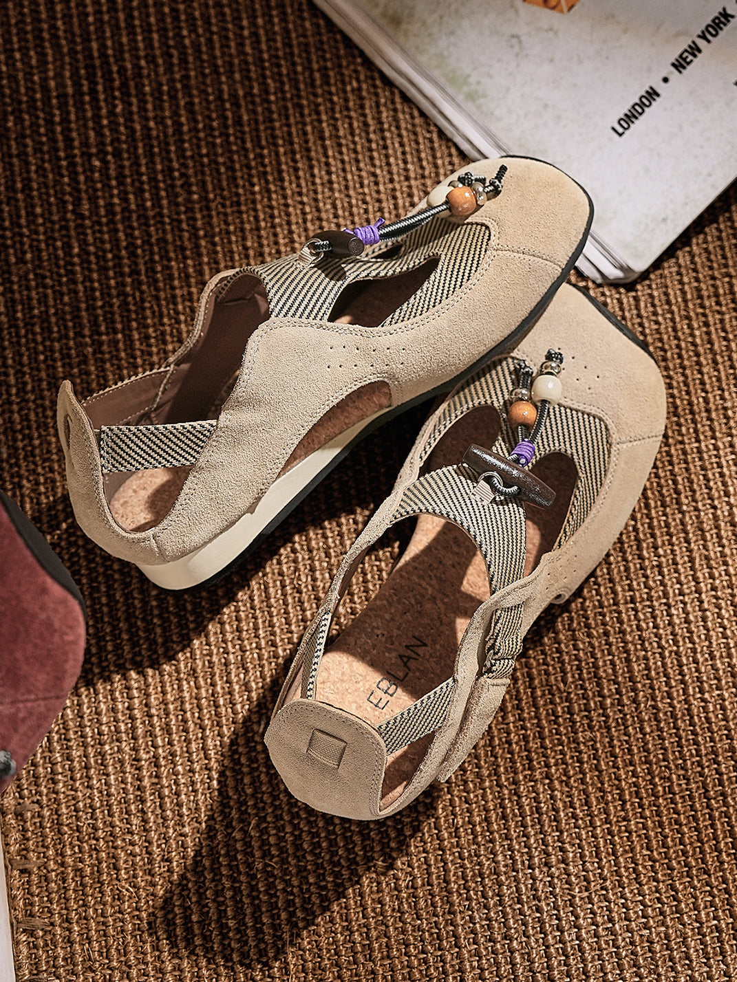 Nomad Loop Ethical T-Strap Ballet Sandal - Skipkicks