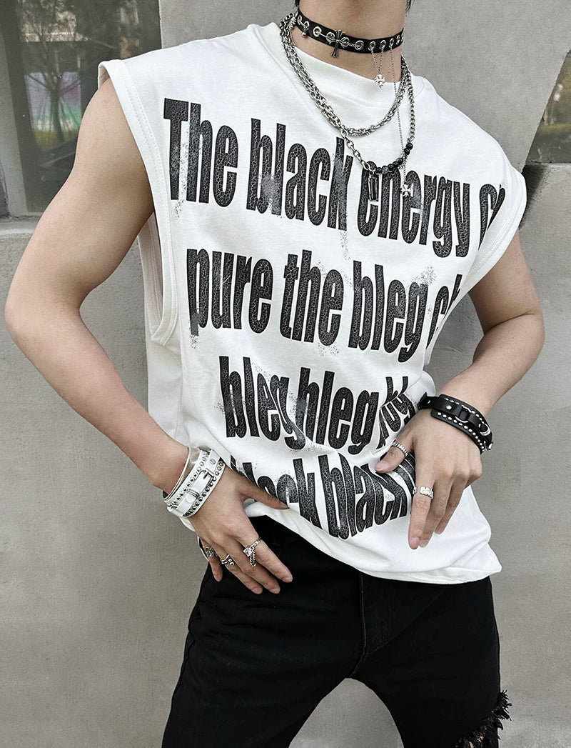Black Energy Oversized Statement Tee