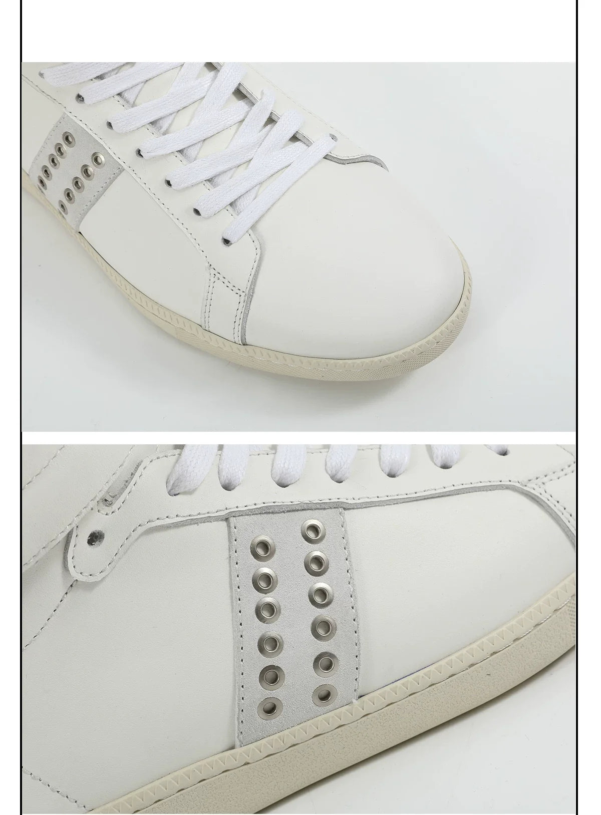 Elevate Rivet Strap Lift High‑Top Sneakers