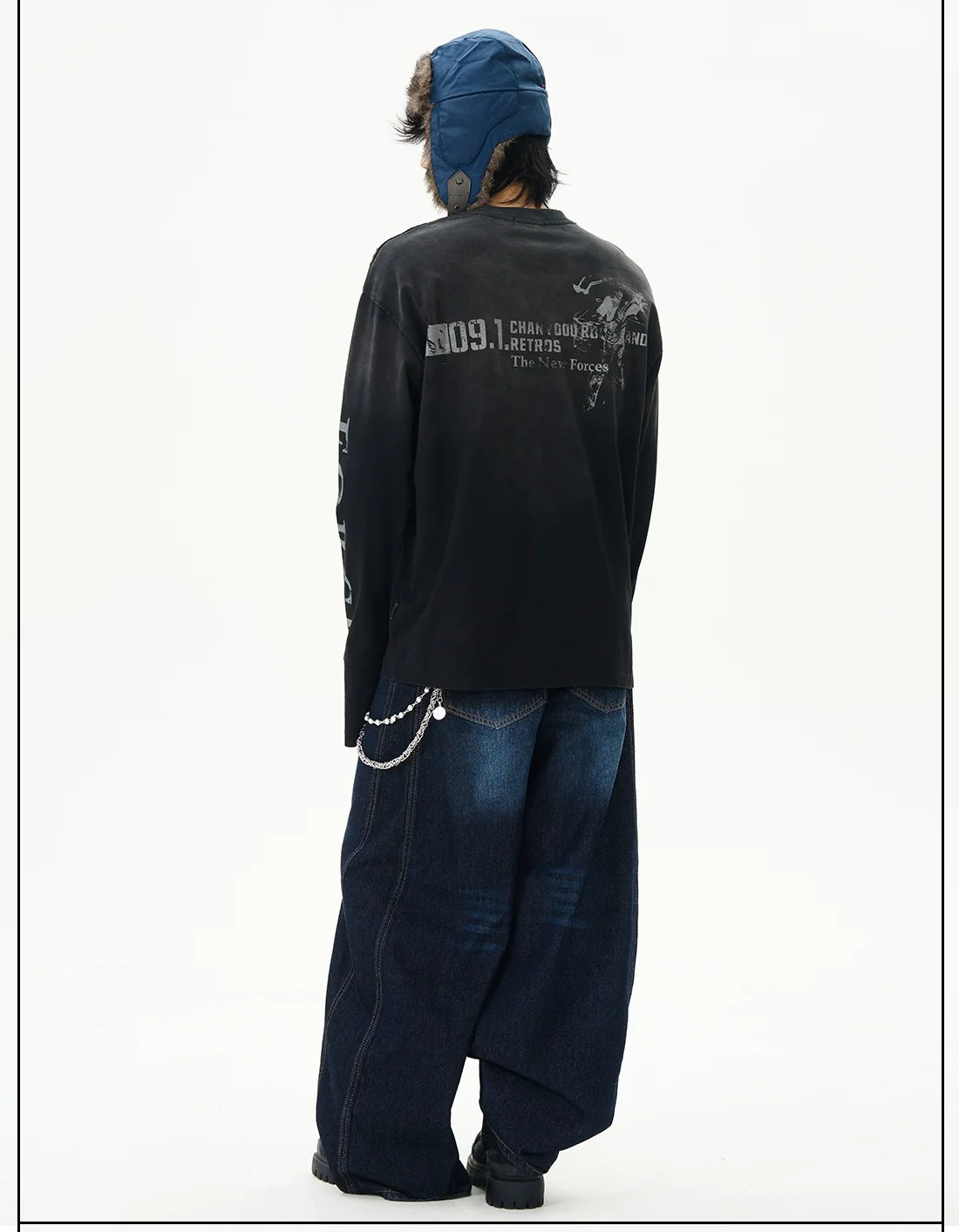 Distressed Force Graphic Long Sleeve Tee