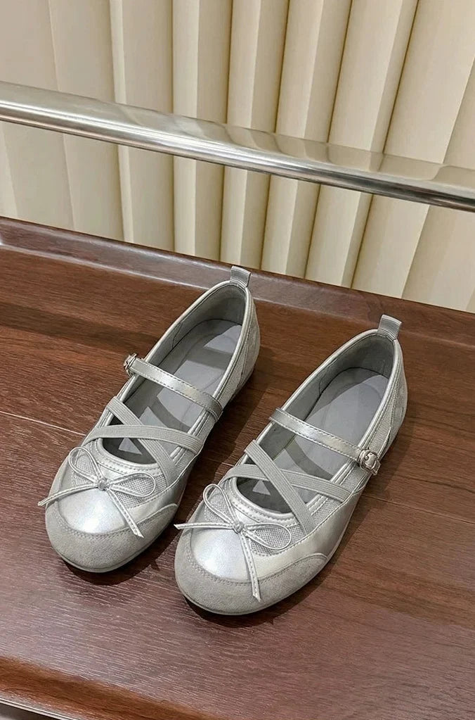 Starlight Ribbon Ballet Flats - Skipkicks