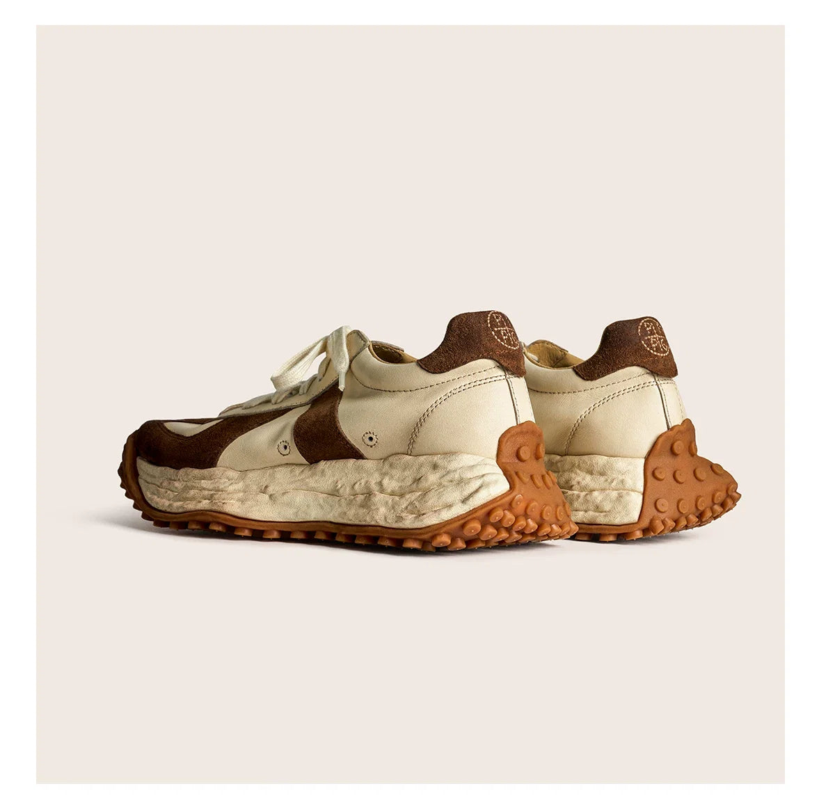 Retro Trail Leather Sneakers - Skipkicks
