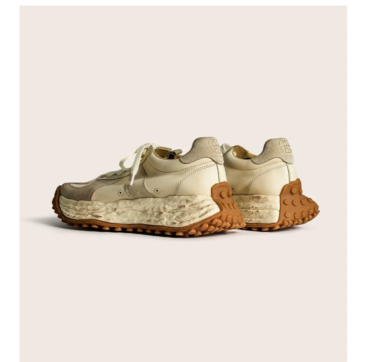 Retro Trail Leather Sneakers - Skipkicks