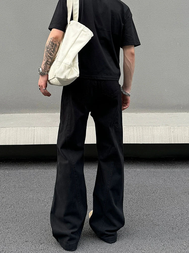 Obsidian Cargo Wide-Leg Pants - Effortless Style and Comfort