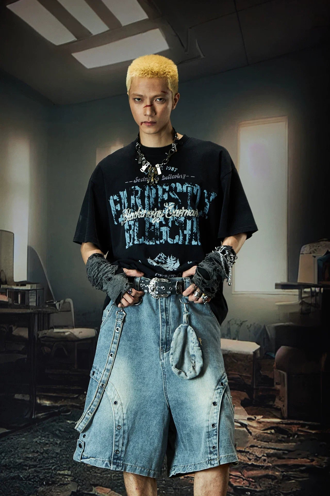 Nebula Varsity Oversize Graphic Tee
