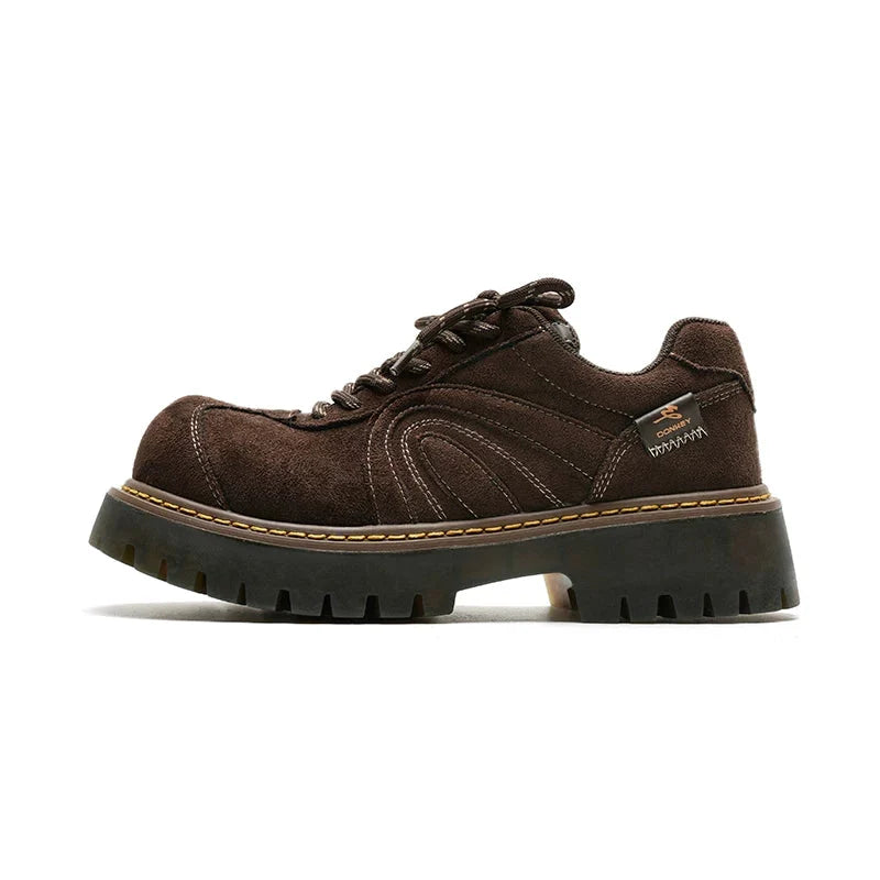 Ridge Chunky Suede Sneakers - Skipkicks