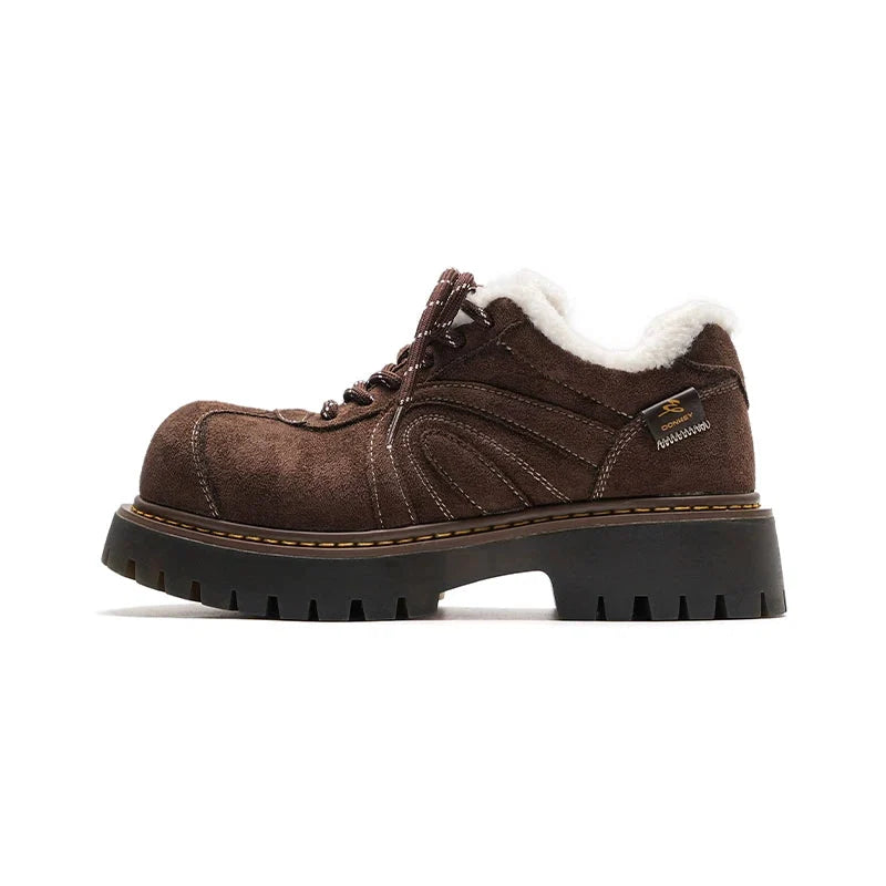 Ridge Chunky Suede Sneakers - Skipkicks