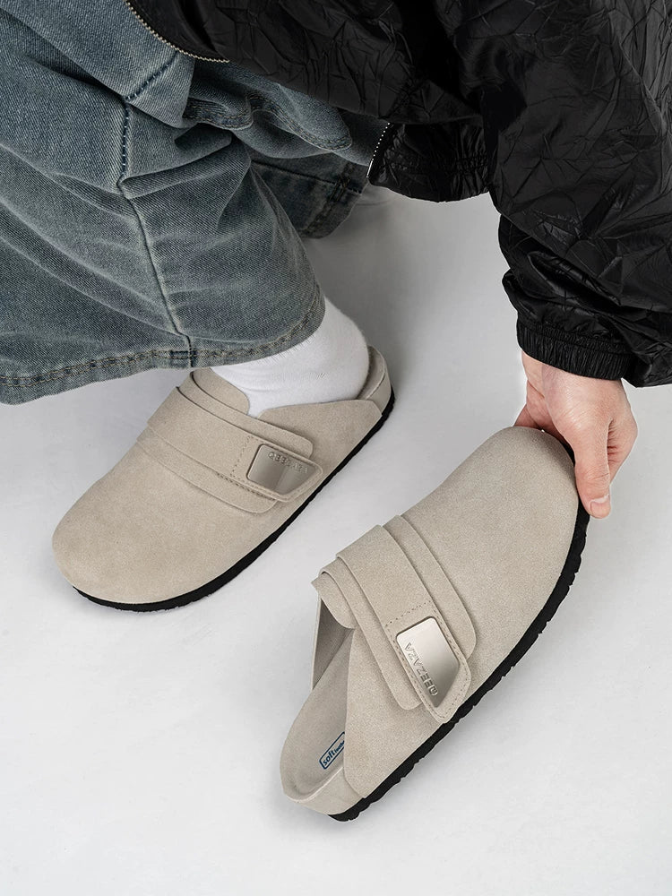 Crest Soft Suede Clogs - Skipkicks