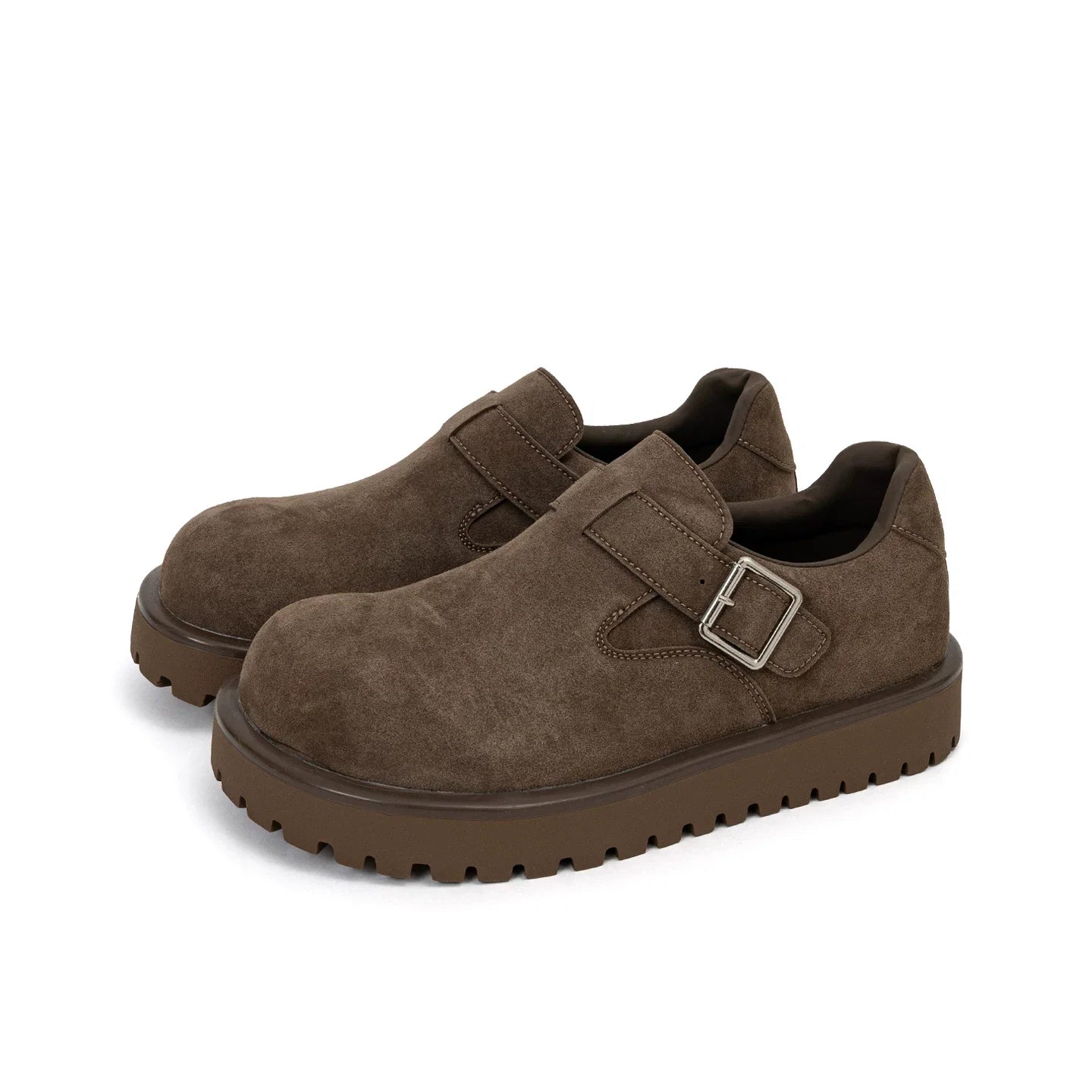 Shearling Buckle Clogs - Skipkicks