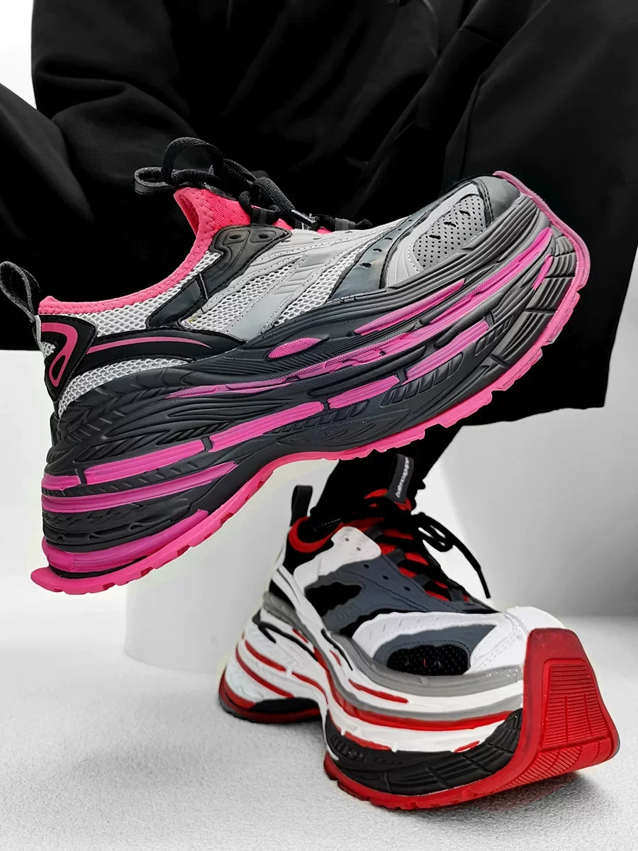 Neon Strata Hyperstack Runners - Skipkicks