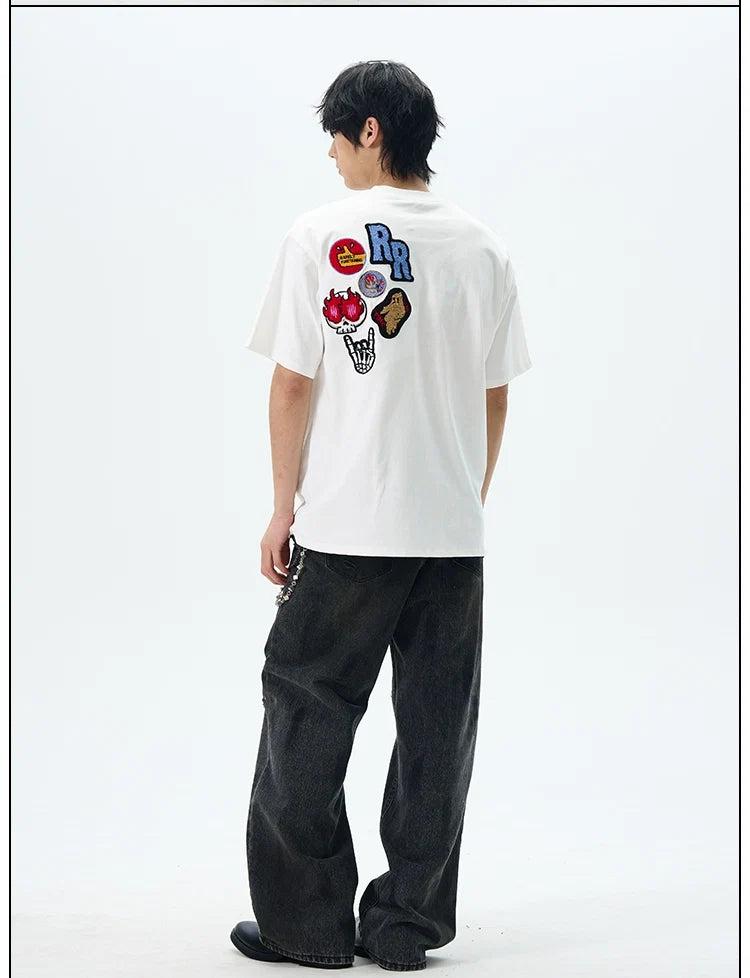 Graphic Patch "THE DOODS" T-Shirt
