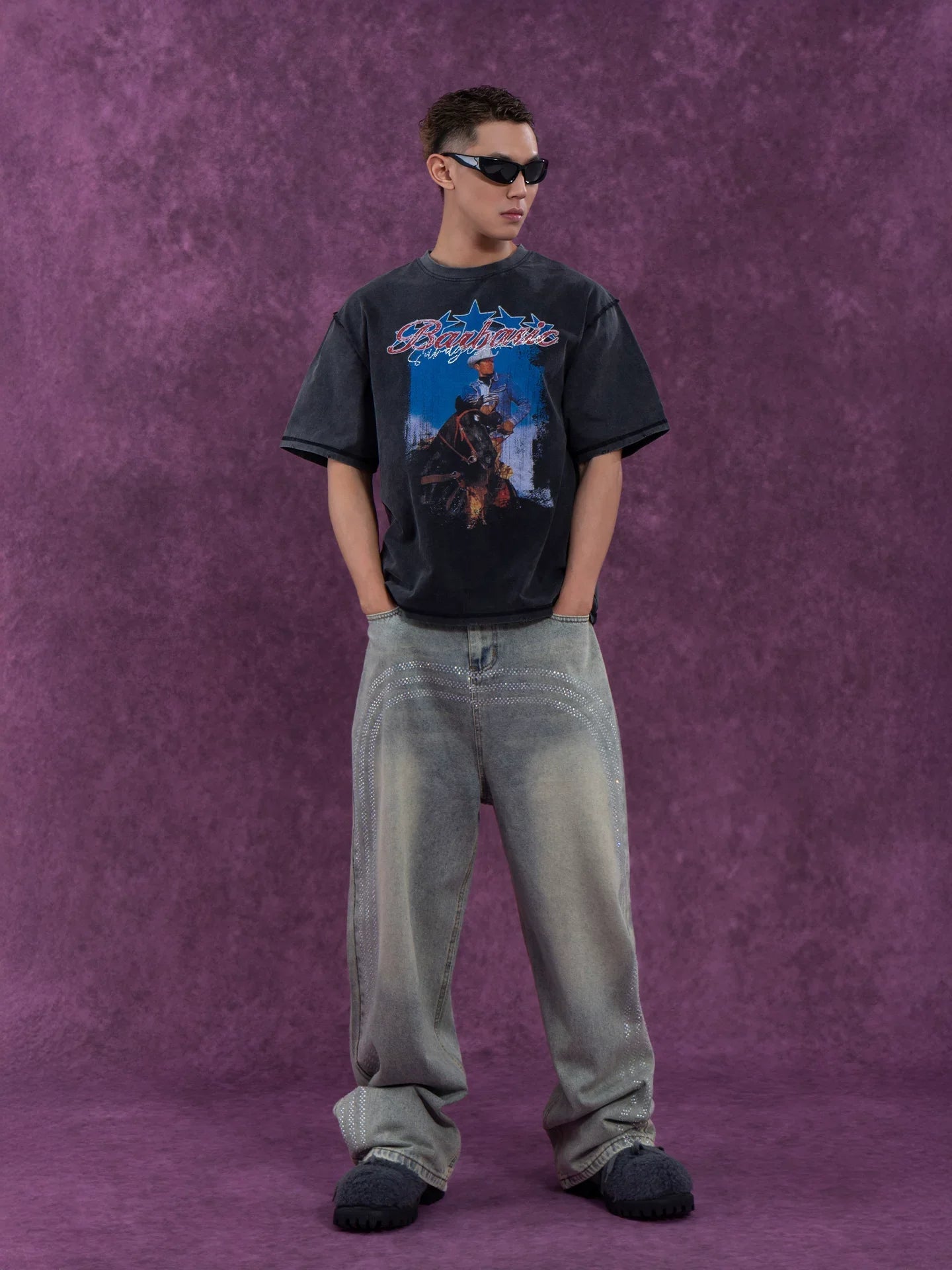 Barbaric Rodeo Vintage Wash Graphic Tee