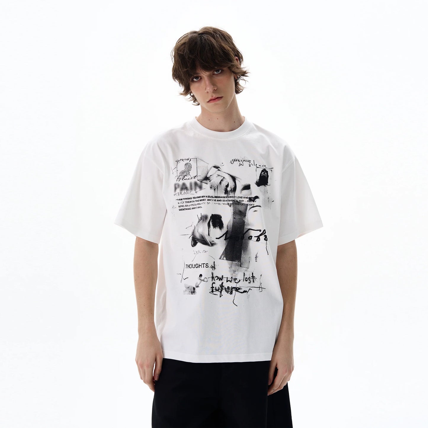 Abstract Grunge Graphic Tee