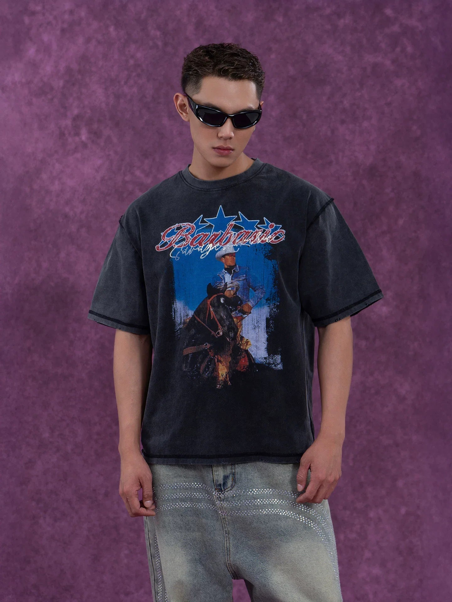 Barbaric Rodeo Vintage Wash Graphic Tee