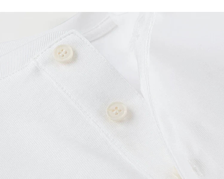 Core Crest Short-Sleeve Henley Tee