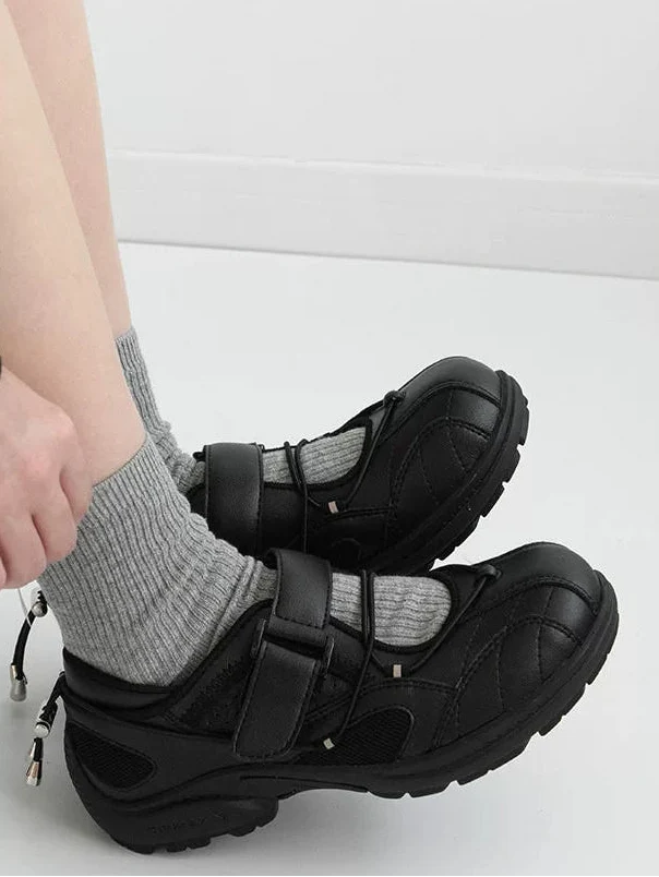 Trek-Strap Tech Mary Jane Sneakers - Skipkicks