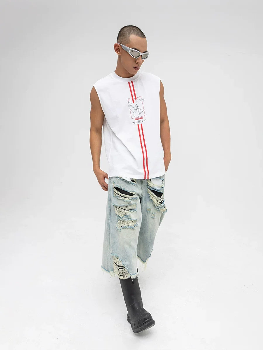 Redline Cowboy Graphic Sleeveless Tee