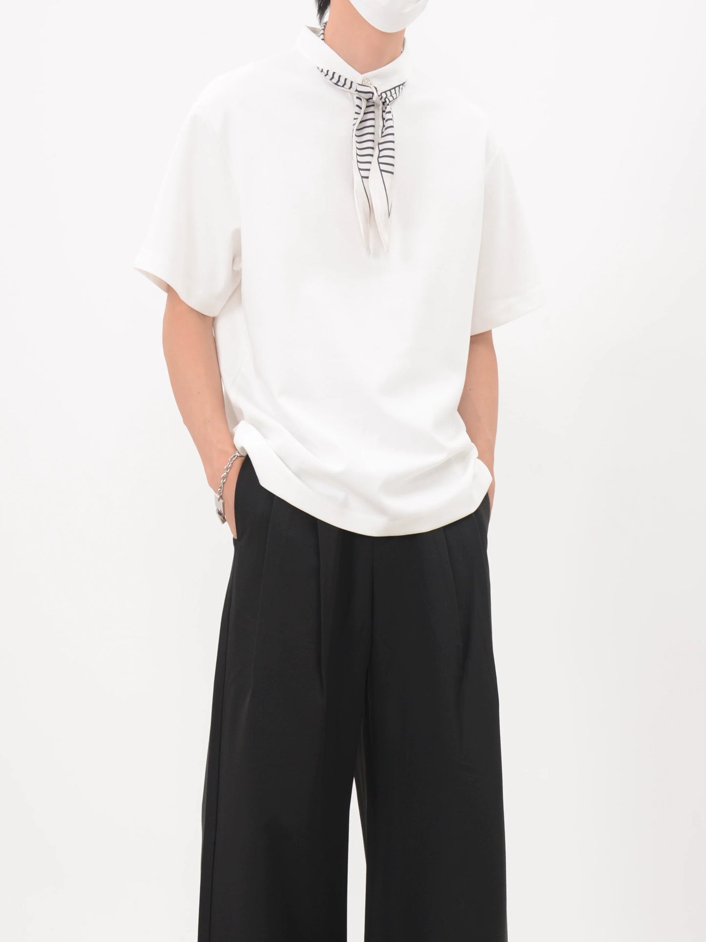 Bandana Placket Polo Tee