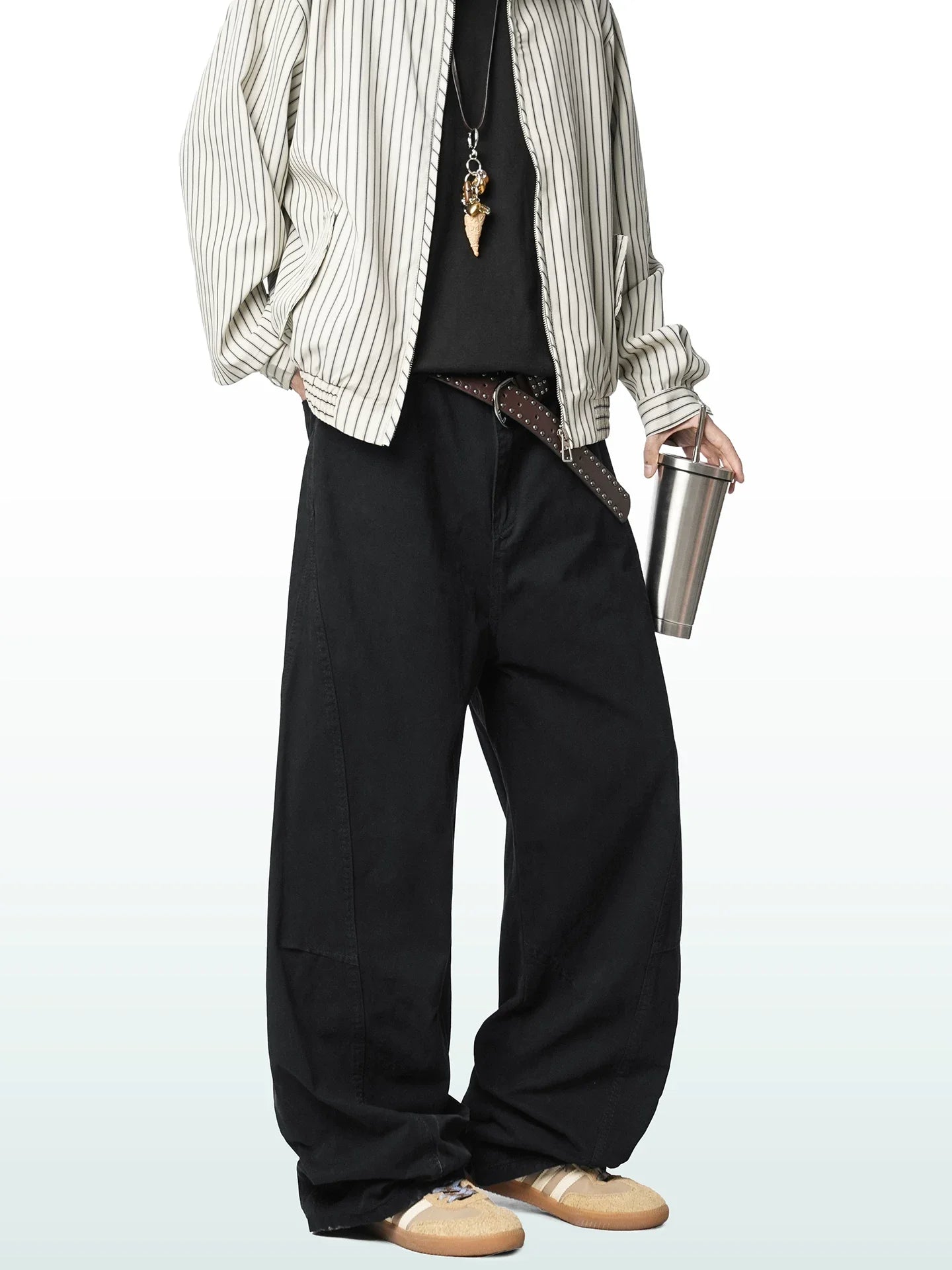 Sage Drift Wide Cargo Trousers