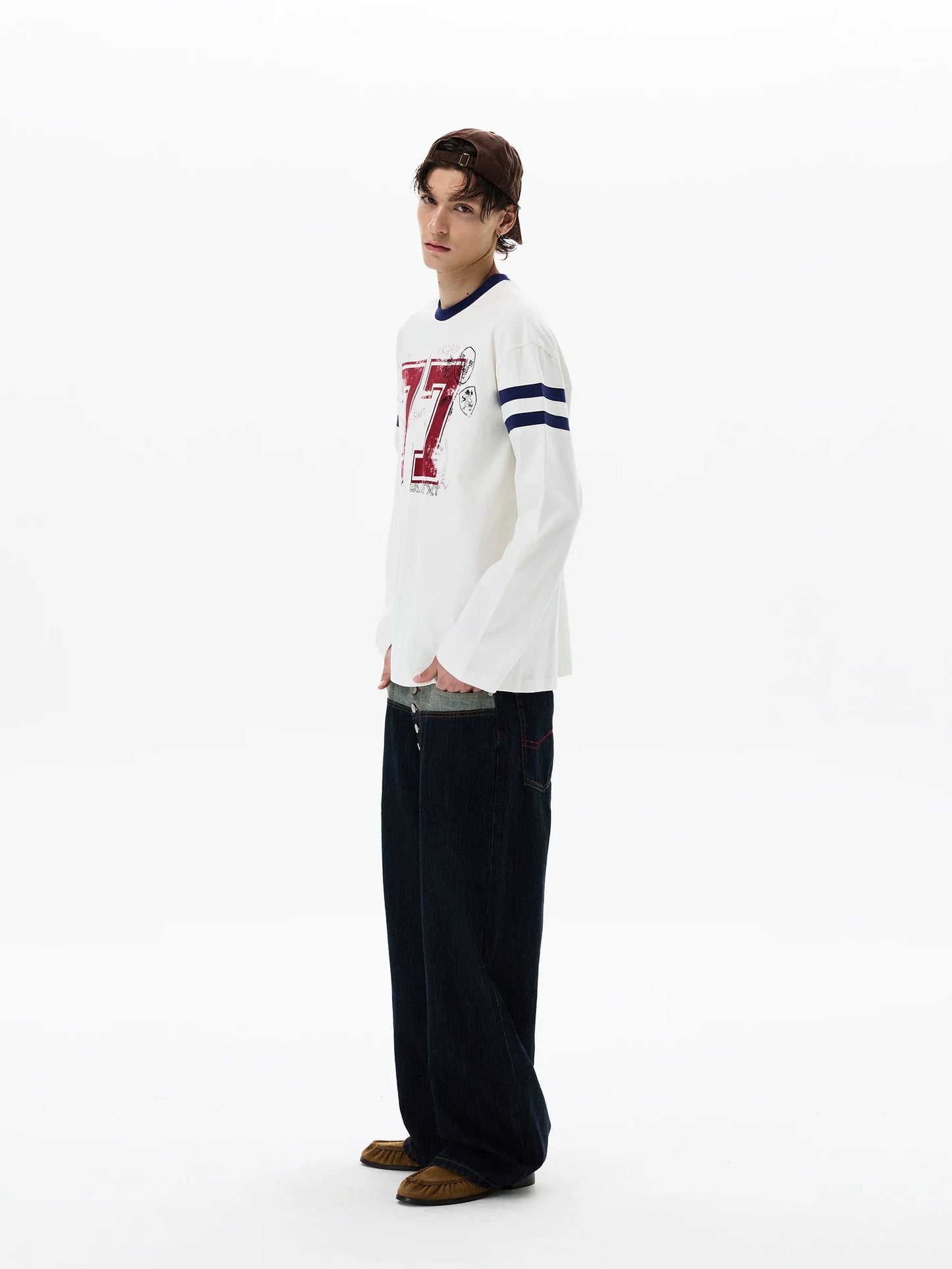 Chalkboard 77 Varsity Longsleeve Tee